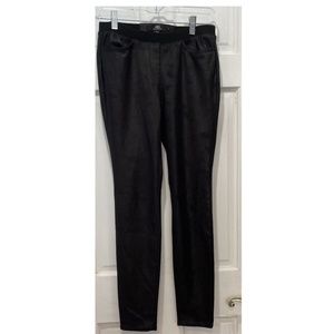 ABS Platinum Faux Suede Black Jegging Pants Women’s Size 0